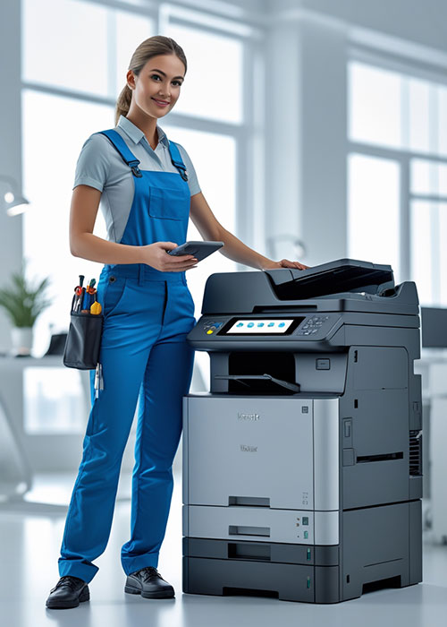 Technician Repairing Printer Printercare365